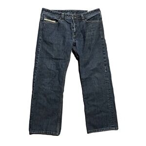 Diesel Mens Jeans 36x27 Viker Regular Straight Wash ORUS7 Made in USA Button Fly